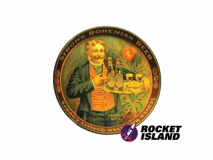 Stroh Brewing Co. Stroh's Bohemian Beer Serving Tray (1905)