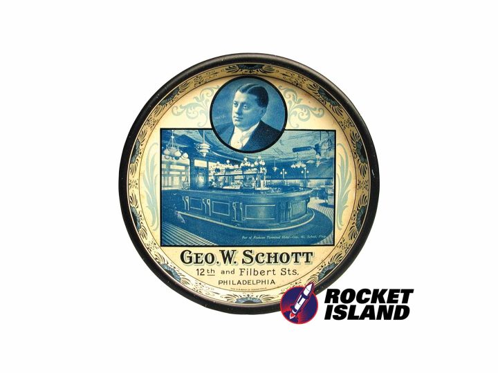 Geo. W. Schott Terminal Hotel Bar Tip Tray (1910)