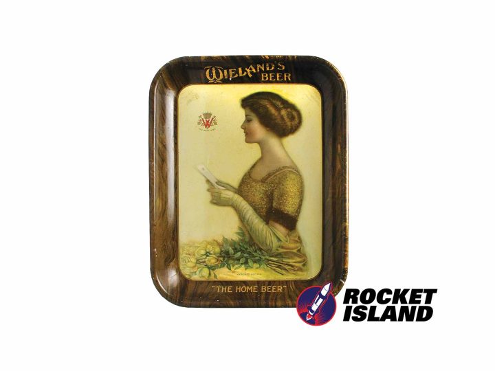 John Wieland Brewery Wieland's The Home Beer Serving Tray (1910)