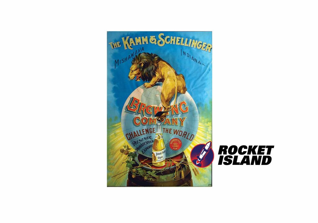 Kamm And Schellinger Brewing Co. Retailer Sign (1910)