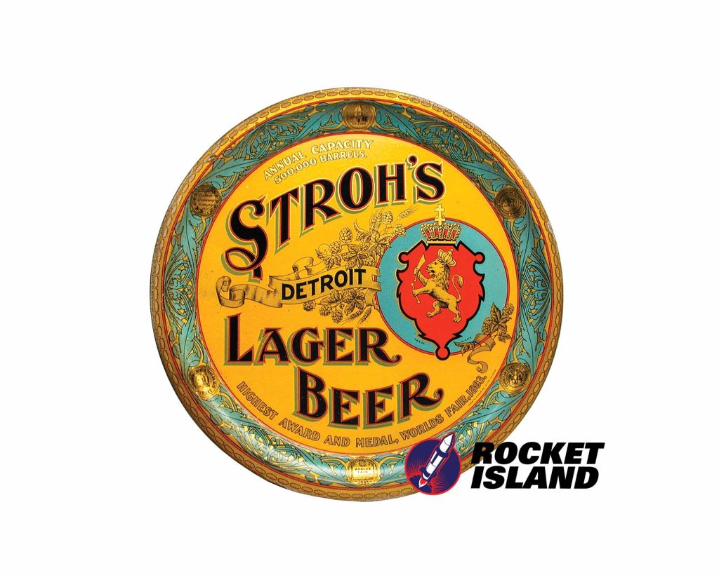 Stroh Brewing Co. Stroh's Detroit Lager Beer Serving Tray (1910)