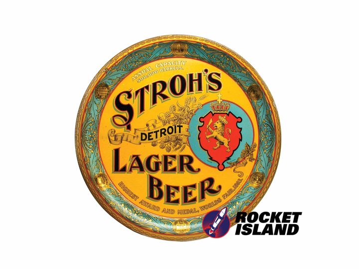 Stroh Brewing Co. Stroh's Detroit Lager Beer Serving Tray (1910)