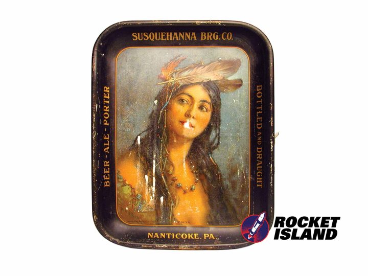 Susquehanna Brewing Co. "Princess Ionesta" Beer-Ale-Porter Serving Tray (1910)