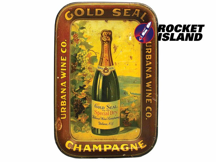 Urbana Wine Co. Gold Seal Champagne Tip Tray (1910)