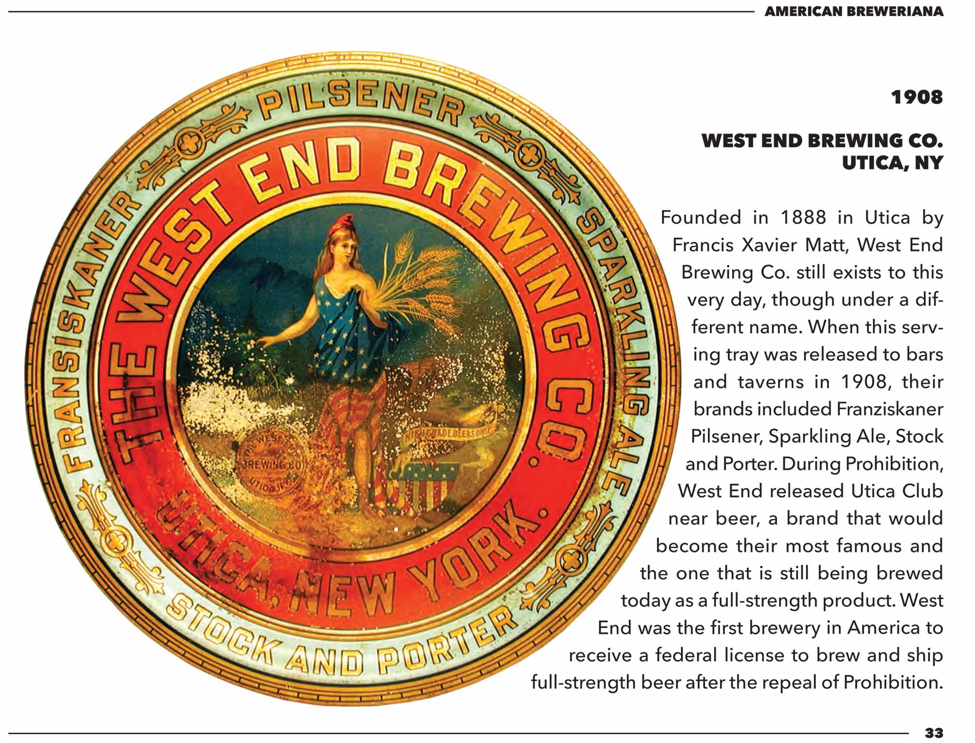 American Breweriana, Volume 1 - 1890s-1930