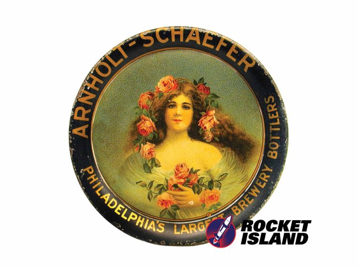 Arnholt Schaefer Brewing Co. "Philadelphia's Largest Brewery Bottler" Tip Tray (1912)