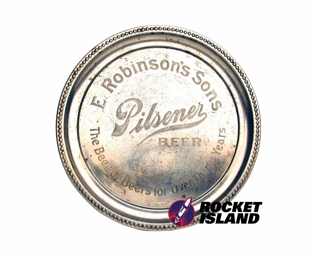 E. Robinson's Sons Pilsener Beer Plated Serving Tray (1912)
