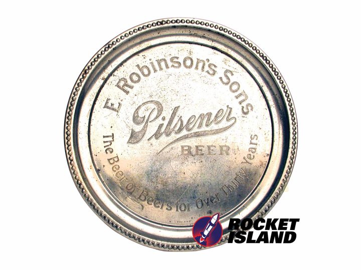 E. Robinson's Sons Pilsener Beer Plated Serving Tray (1912)