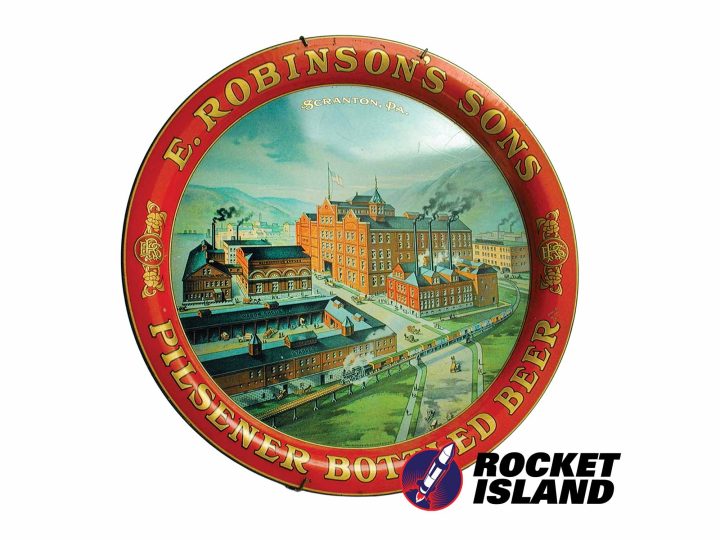 E. Robinson's Sons Pilsener Bottled Beer Charger / Serving Tray (1912)