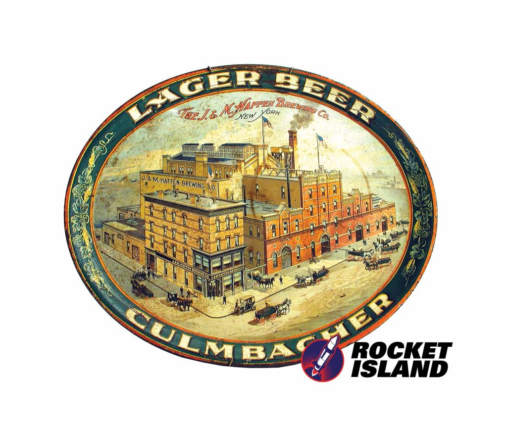 J. & M. Haffen Brewing Co. Culmbacher Lager Beer Serving Tray (1912)