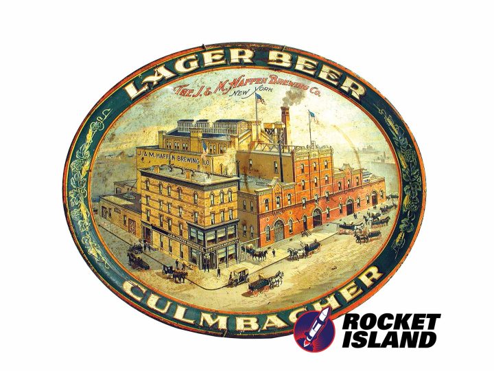 J. & M. Haffen Brewing Co. Culmbacher Lager Beer Serving Tray (1912)